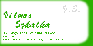 vilmos szkalka business card
